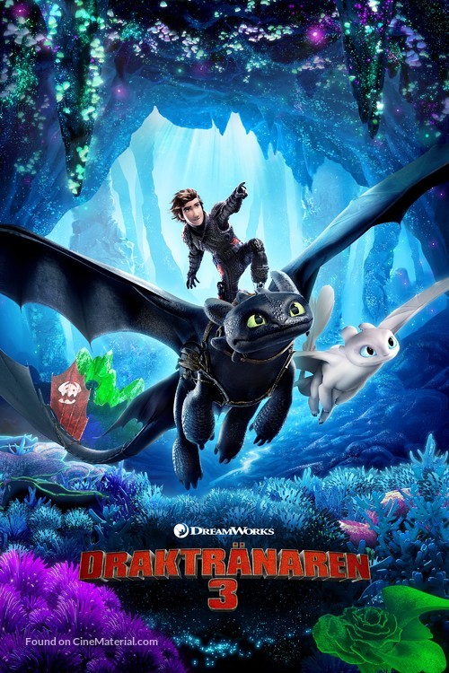 How to Train Your Dragon: The Hidden World - Swedish Movie Cover
