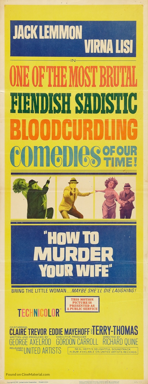 How to Murder Your Wife - Movie Poster