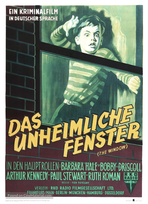 The Window - German Movie Poster