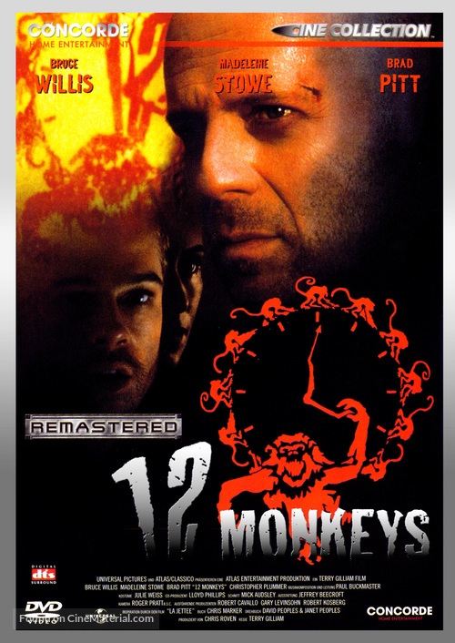 Twelve Monkeys - German DVD movie cover