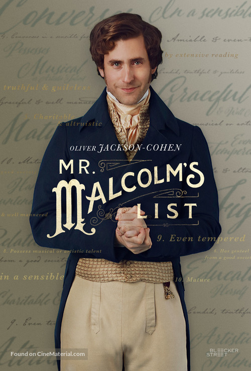 Mr. Malcolm&#039;s List - Movie Poster