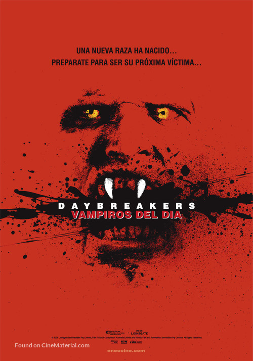 Daybreakers - Uruguayan Movie Poster