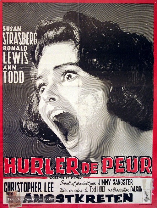 Taste of Fear - Belgian Movie Poster