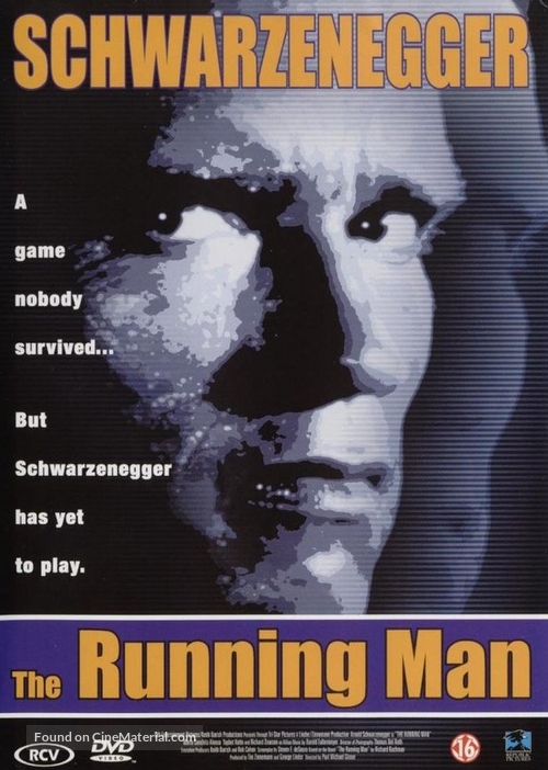 The Running Man - Dutch DVD movie cover