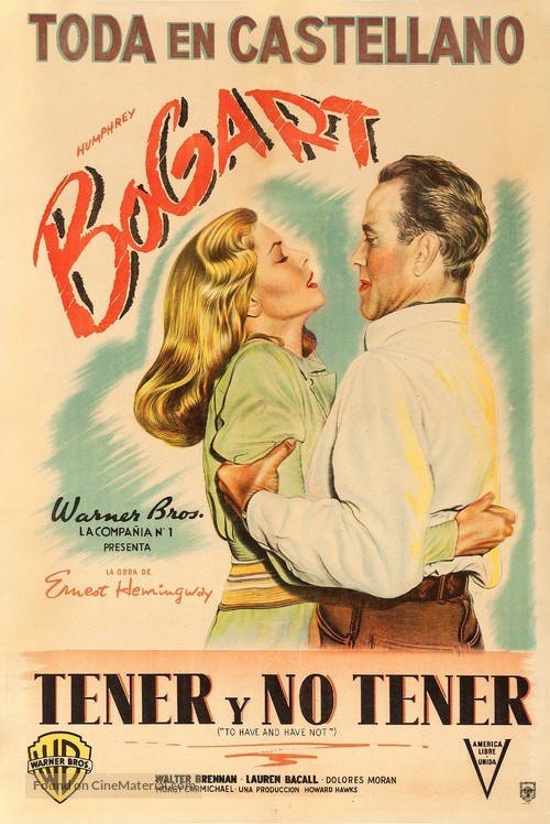 To Have and Have Not - Argentinian Movie Poster
