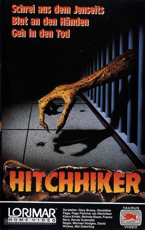 &quot;The Hitchhiker&quot; - German VHS movie cover