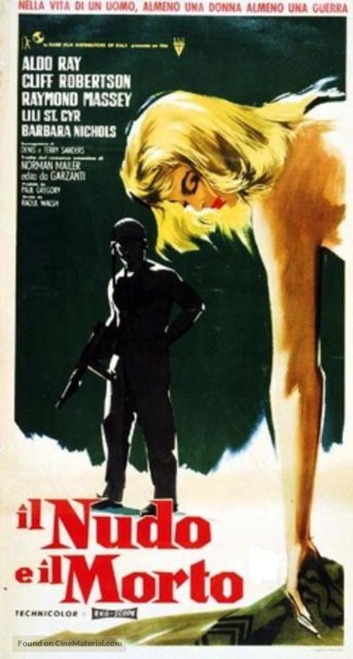 The Naked and the Dead - Italian Movie Poster