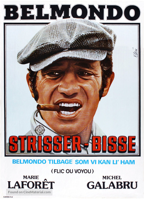 Flic ou voyou - Danish Movie Poster