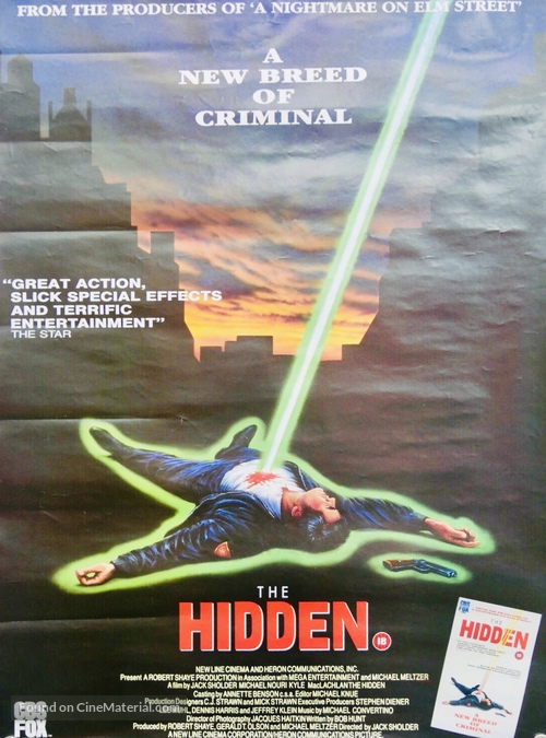 The Hidden - British Movie Poster