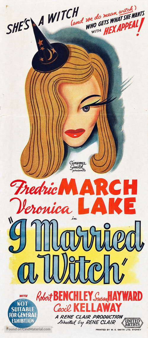 I Married a Witch - Australian Movie Poster
