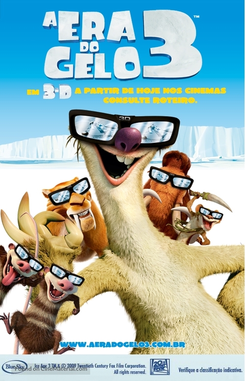 Ice Age: Dawn of the Dinosaurs - Brazilian Movie Poster