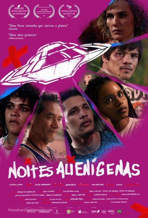 Noites Alien&iacute;genas - Brazilian Movie Poster