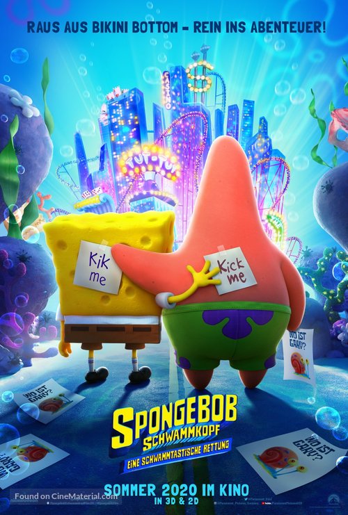 The SpongeBob Movie: Sponge on the Run - German Movie Poster