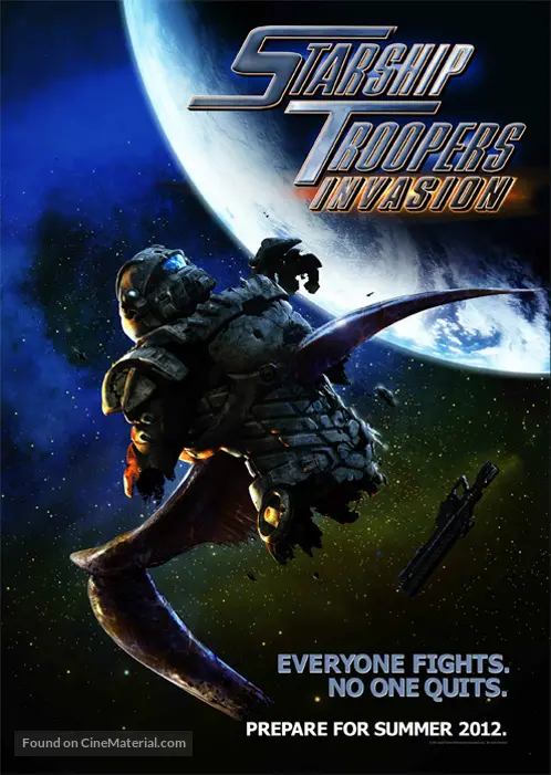 Get Starship Troopers Invasion 2012 Movie Poster For Android Get Wallpaper Starship Troopers Invasion 2012 Movie Poster Desktop Wallpaper