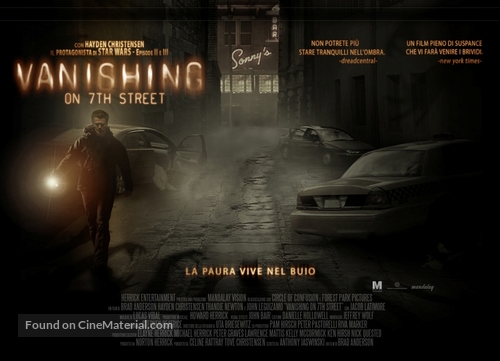 Vanishing on 7th Street - Italian Movie Poster