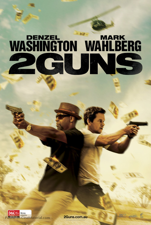 2 Guns - Australian Movie Poster