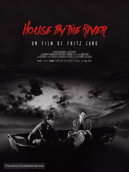 House by the River - French Re-release movie poster
