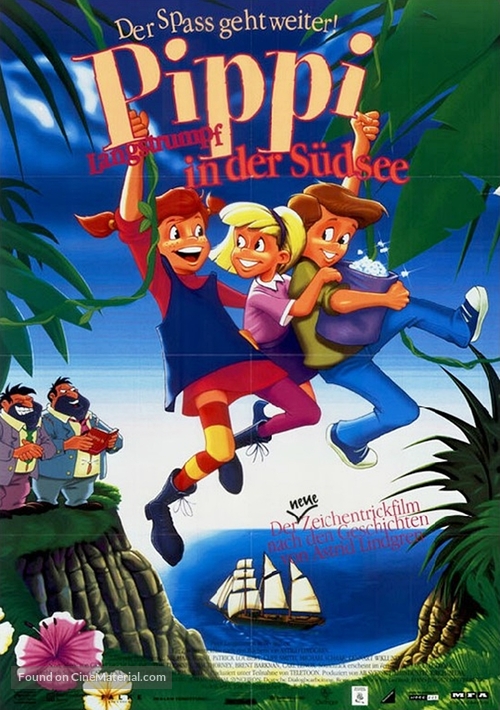 Pippi i S&ouml;derhavet - German Movie Poster