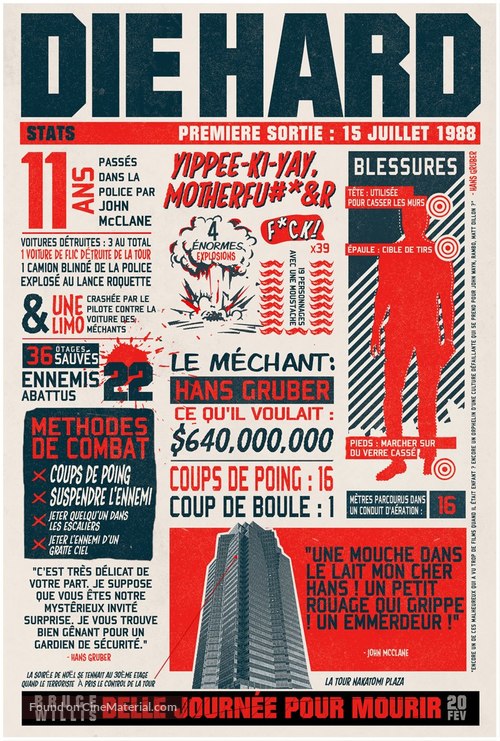 A Good Day to Die Hard - French Movie Poster
