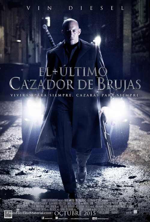 The Last Witch Hunter - Colombian Movie Poster