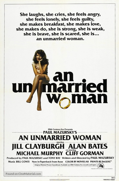 An Unmarried Woman - Movie Poster