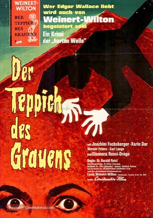 Der Teppich des Grauens - German Movie Poster