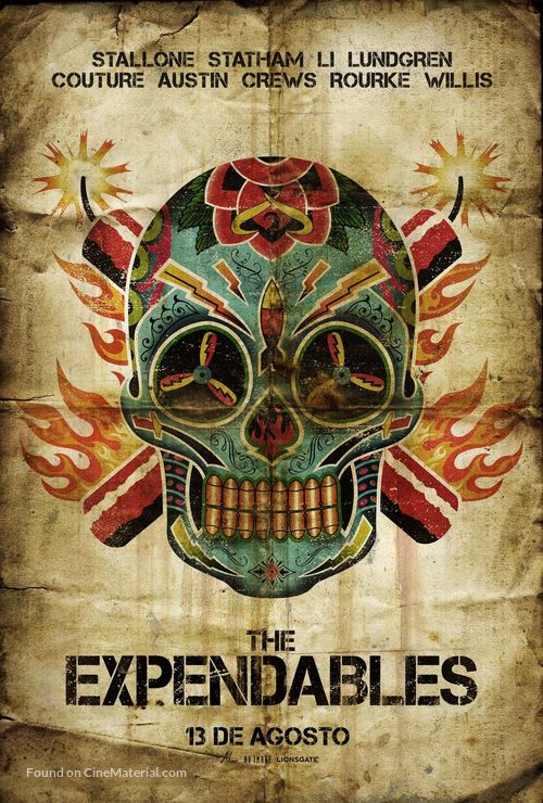 The Expendables - Mexican Movie Poster