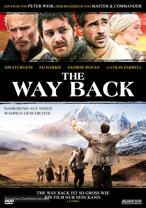 The Way Back - Swiss DVD movie cover