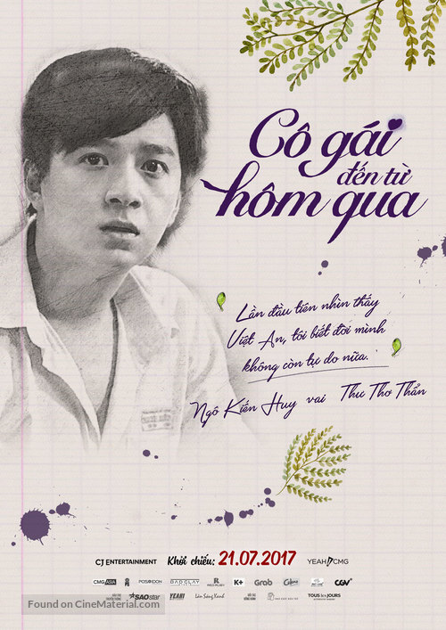 Co gai den tu hom qua - Vietnamese Movie Poster