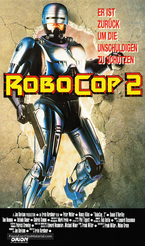 RoboCop 2 - German Movie Cover