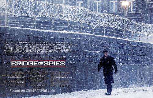 Bridge of Spies - For your consideration movie poster