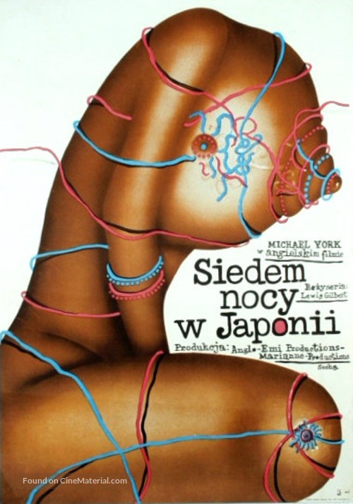 Seven Nights in Japan - Polish Movie Poster