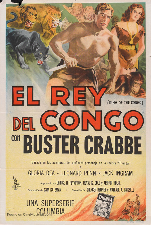 King of the Congo - Argentinian Movie Poster