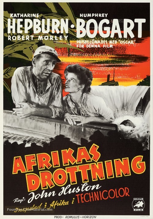 The African Queen - Swedish Movie Poster