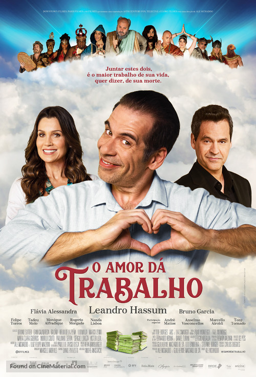 O Amor D&aacute; Trabalho - Brazilian Movie Poster