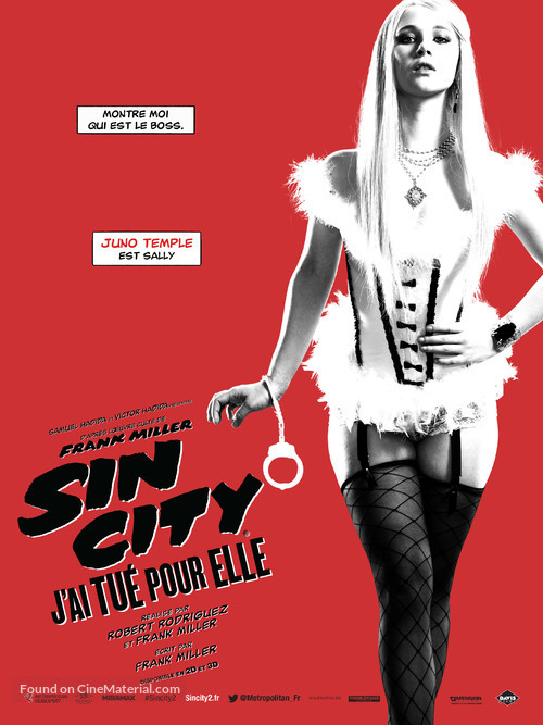 Sin City: A Dame to Kill For - French Movie Poster