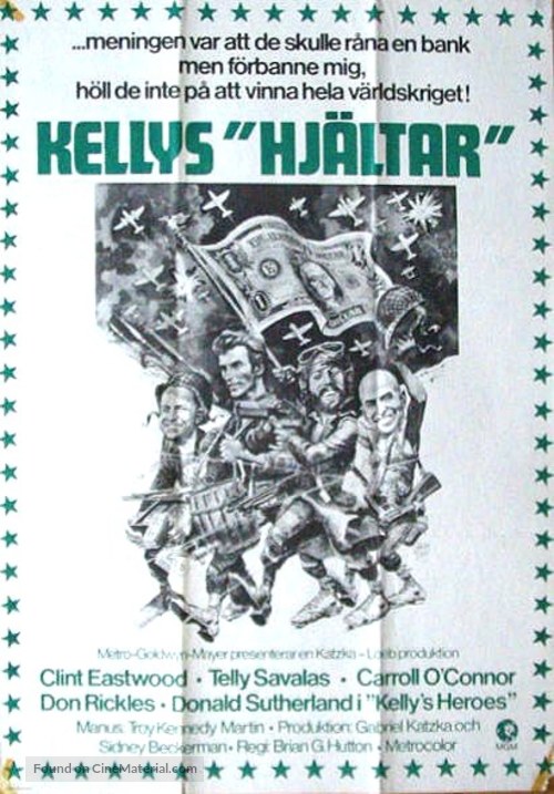 Kelly&#039;s Heroes - Swedish Movie Poster