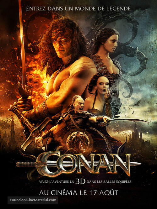 Conan the Barbarian - French Movie Poster