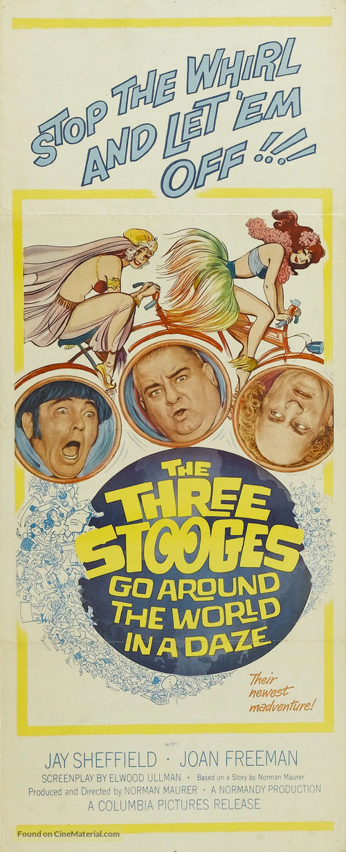 The Three Stooges Go Around the World in a Daze - Movie Poster