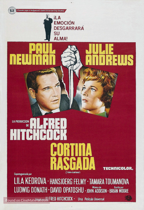 Torn Curtain - Argentinian Movie Poster