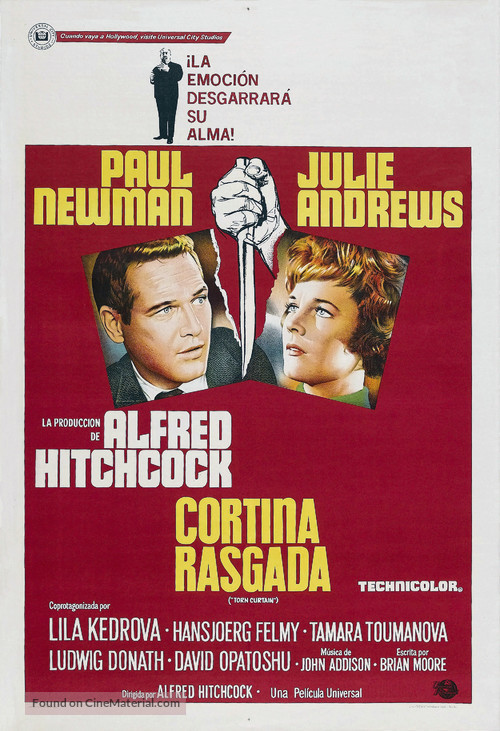 Torn Curtain - Argentinian Movie Poster