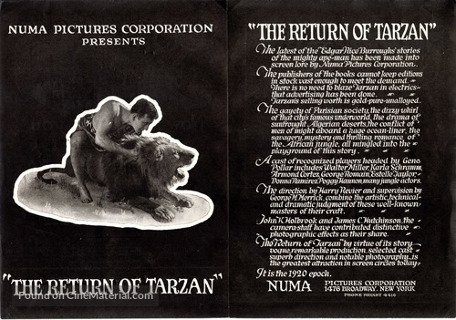 The Revenge of Tarzan - poster