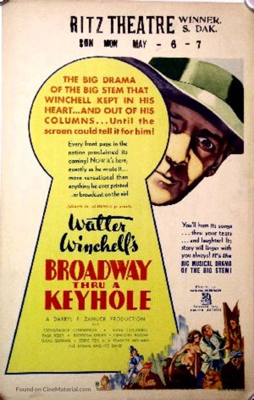 Broadway Through a Keyhole - Movie Poster