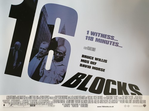 16 Blocks - British Movie Poster
