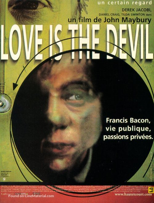 Love Is the Devil: Study for a Portrait of Francis Bacon - French Movie Poster