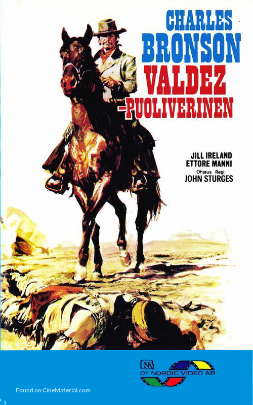 Valdez, il mezzosangue - Finnish VHS movie cover