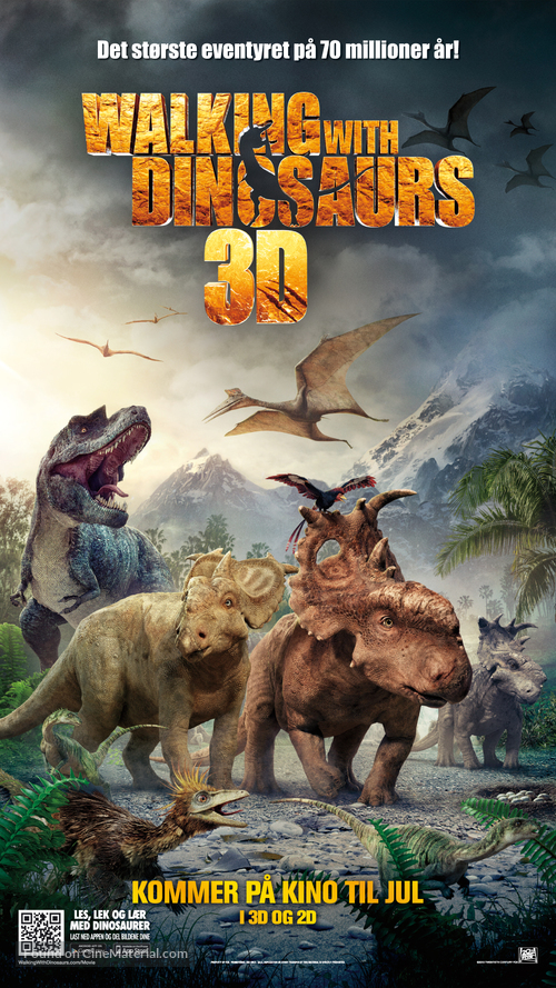 Walking with Dinosaurs 3D - Norwegian Movie Poster