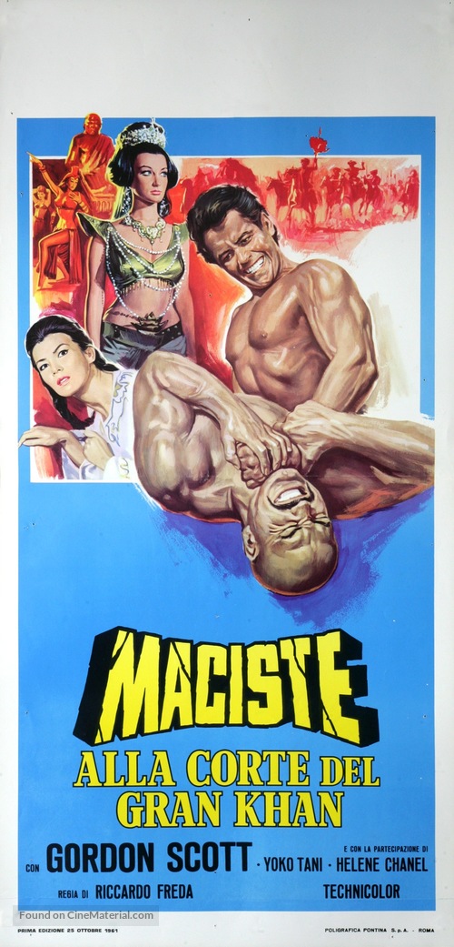 Maciste alla corte del Gran Khan - Italian Movie Poster