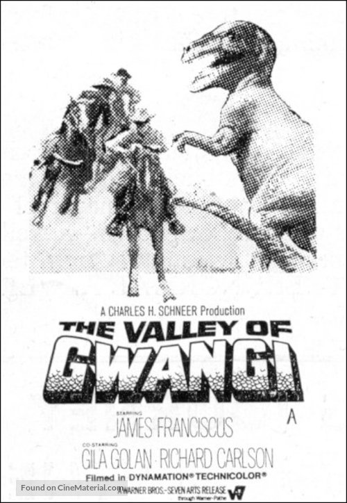 The Valley of Gwangi - British Movie Poster