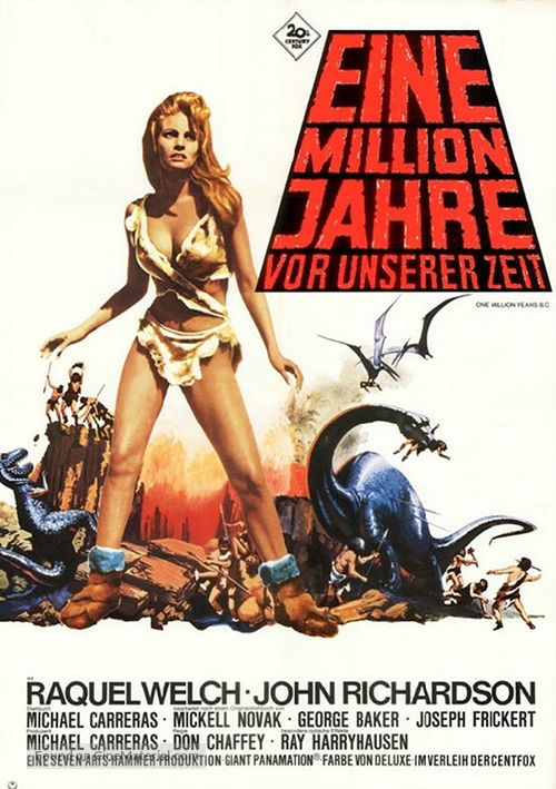 One Million Years B.C. - German Movie Poster